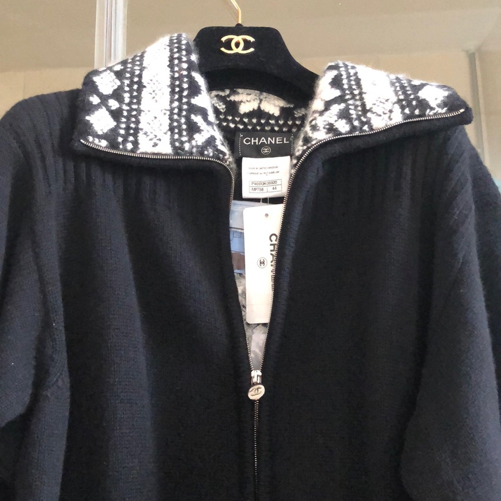 Black Chanel sweater